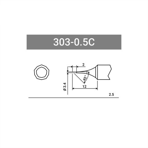 Паяльное жало Quick 303-0.5C Превью 1