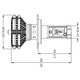 Набір світлодіодного головного світла UP-X3HL-H4W-6000LM (H4, 6000 лм, холодний білий) Прев'ю 1