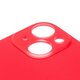 Задня панель корпуса для iPhone 14 Plus, червона, не потрібно знімати скло камери, Red, big hole Прев'ю 1