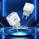 Сетевое зарядное устройство Hoco C135A, 20 Вт, Quick Charge, Power Delivery (PD), белый, 2 порта, #6942007627221 Превью 2