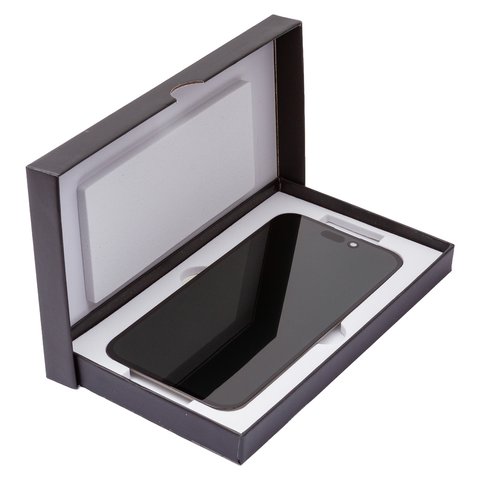 Дисплей для iPhone 15 Pro, черный, с рамкой, High Copy, без микросхемы, (AMOLED), GX OEM soft, 120Hz Превью 2