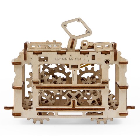 Mechanical 3D Puzzle UGEARS Tram Preview 2