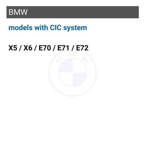 Монитор (10.25 дюймов) CarPlay / Android Auto для автомобилей BMW X5 / X6 / E70 / E71 / E72  из системой CIC Превью 1