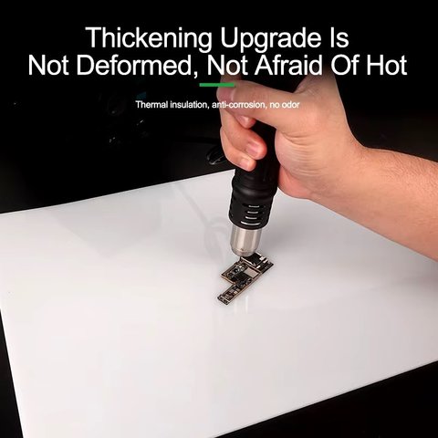 Alfombrilla aislante RELIFE RL-170C, de silicona, 290 mm, 400 mm, 500 °C Vista previa  1