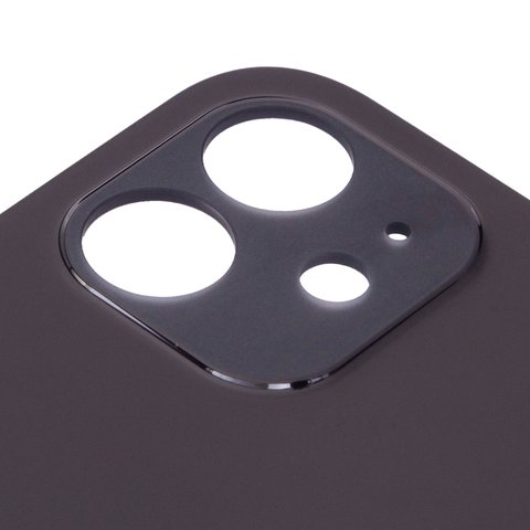 Panel trasero de carcasa puede usarse con iPhone 12, negra, no es necesario desmontar la cámara, Original (PRC), big hole Vista previa  1