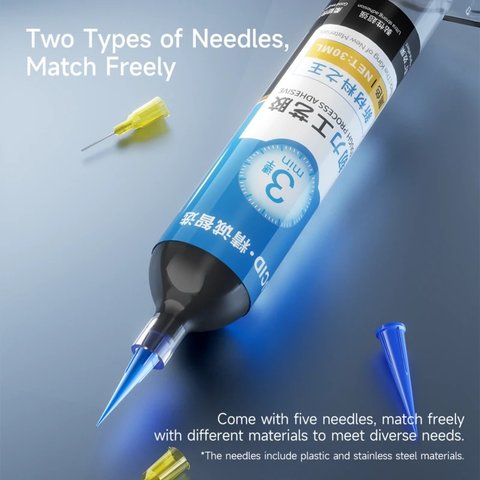 Adhesivo JCID TP-030B, poliuretano, negro, para pegar tapas traseras, para marcos de pantalla, de secado instantáneo, 30 ml Vista previa  11