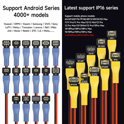 Cable de alimentación de prueba Mechanic Power PCB, android + ip (6-16 Series) Vista previa  3