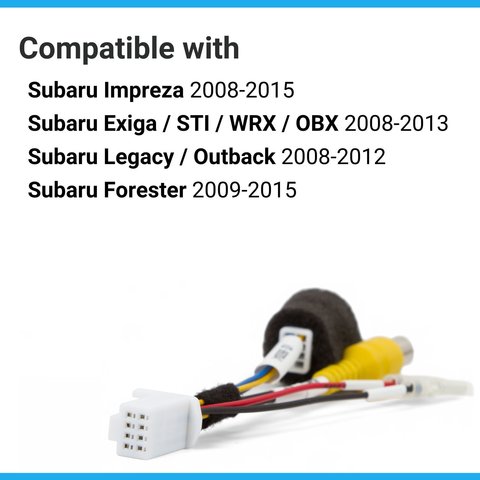 Кабель для подключения камеры заднего вида в Subaru 2008-2015 Превью 3