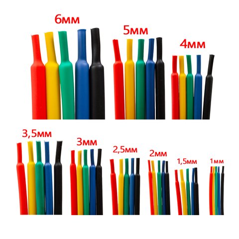 Термозбіжна трубка, 1 м, 3,0 мм, чорна Прев'ю 1