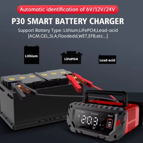 Зарядное устройство HTRC P30, 220 В, 6В/10А, 24В/16А, 12В/30А Превью 3