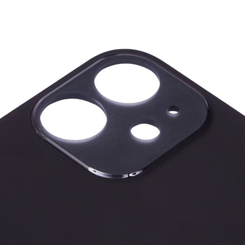 Задняя панель корпуса для iPhone 12 mini, черная, не нужно снимать стекло камеры, Original (PRC), big hole Превью 1